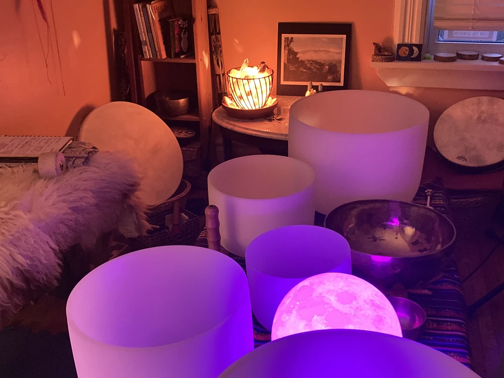 Sound healing therapy room